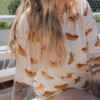 Women's Bamboo Short Set | Hot Dogs