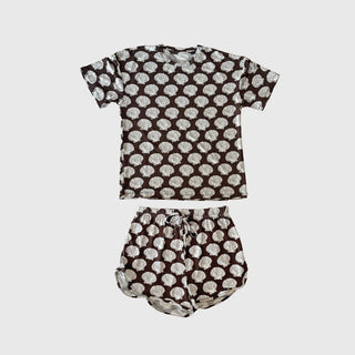 Girl's Bamboo Short Set | Seashells