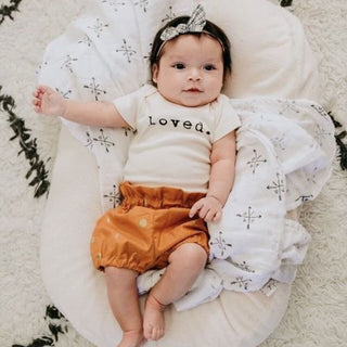 Loved. Organic Cotton Short Sleeve Baby Bodysuit