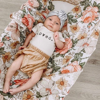 Loved. Organic Cotton Short Sleeve Baby Bodysuit