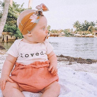 Loved. Organic Cotton Short Sleeve Baby Bodysuit
