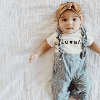 Loved. Organic Cotton Short Sleeve Baby Bodysuit