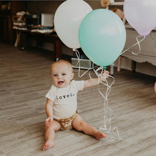 Loved. Organic Cotton Short Sleeve Baby Bodysuit