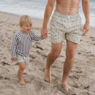 Men's Board Short | Marigold Check
