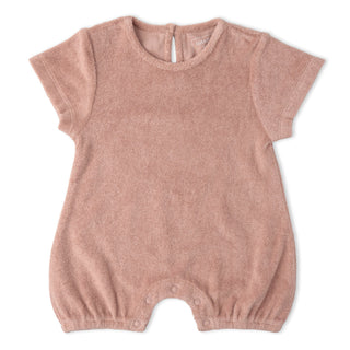 Organic Short Romper - Clay