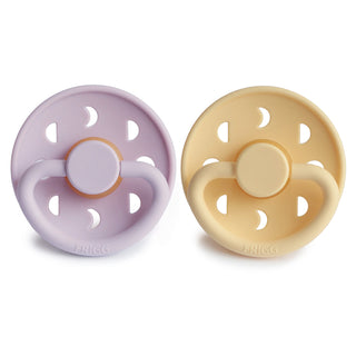 FRIGG Moon Natural Rubber Pacifier 2-Pack