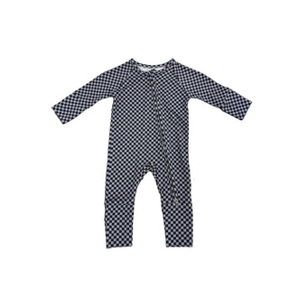 Bamboo Zip Pajamas | Street Micro Check