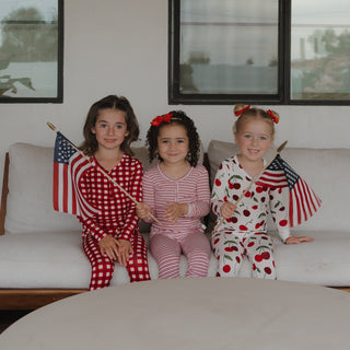 Bamboo Two Piece Pajamas | Scarlet Gingham