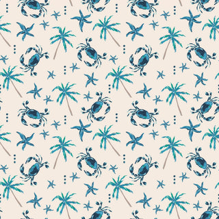 Blue Crabs Summer Pajama Set