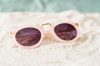 Toddler & Kid Gold Accent Sunglasses - Pink