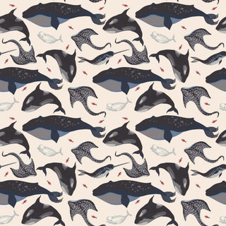 Deep Sea Creatures Whale Cap Sleeve Swirly Girl