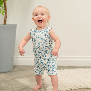 Blue Crabs Tank Romper