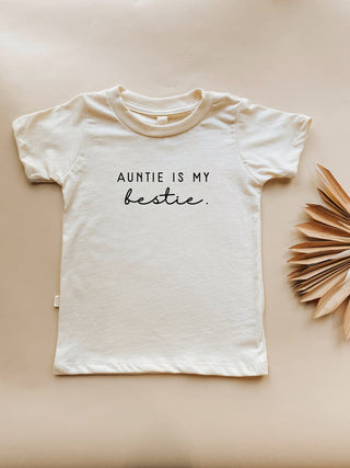 Auntie is my Bestie Organic Kids T-shirt