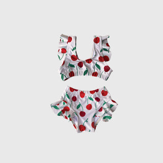 Girl's Two Piece Swimsuit | Cherry