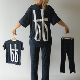 Child Short Sleeve Bamboo Lounge Set | Emery