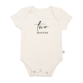 graphic bodysuit | two months milestone charcoal