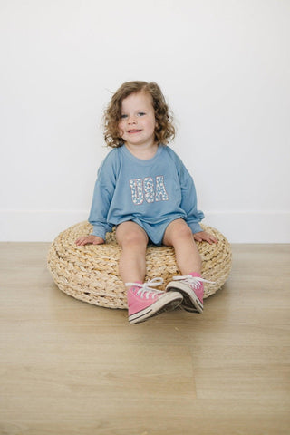 USA Daisy Bamboo Sweatshirt Romper