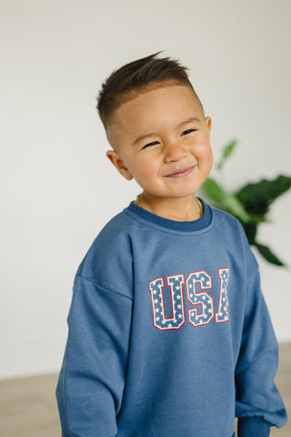 USA Stars Crewneck Sweatshirt