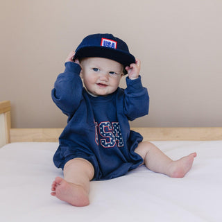 USA Sweatshirt Romper