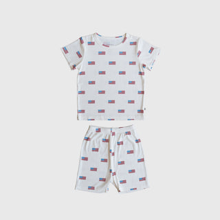 Bamboo Short Set | Americana Ribbed