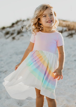 Light Pink Rainbow Dress