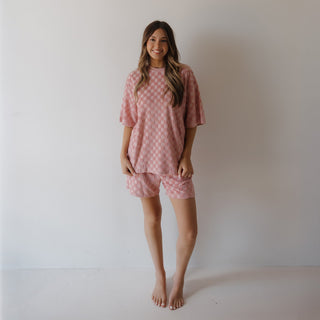 Women's Terry Short Set | Sea Pink