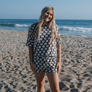 Women's Bamboo Short Set | Seashells
