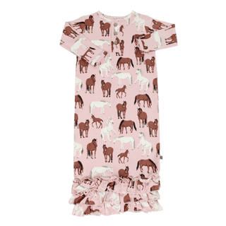 Wild Horses Ruffle Gown