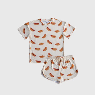Women's Bamboo Short Set | Hot Dogs