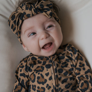Bamboo Zip Pajamas | Leopard
