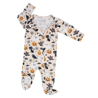 Zipper Footie Bats and Cats