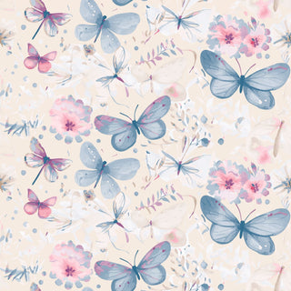 Watercolor Butterfly Zipper Footie