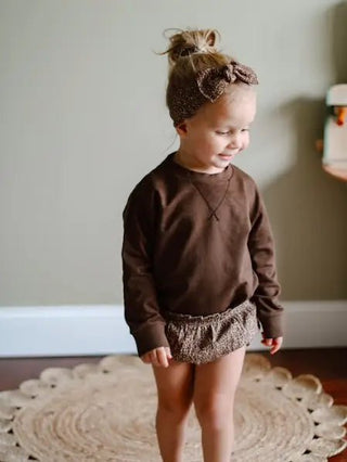 Organic Cotton Bloomers and Headband set, Leopard - Bella Rose Chic Boutique