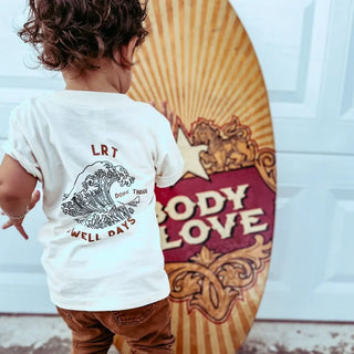 Little Rad Things Short Sleeve T-shirt in cream